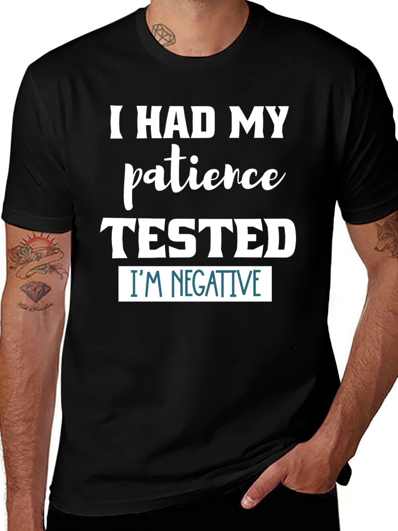 Patience Tested T-Shirt Funny Novelty Graphic Tee
