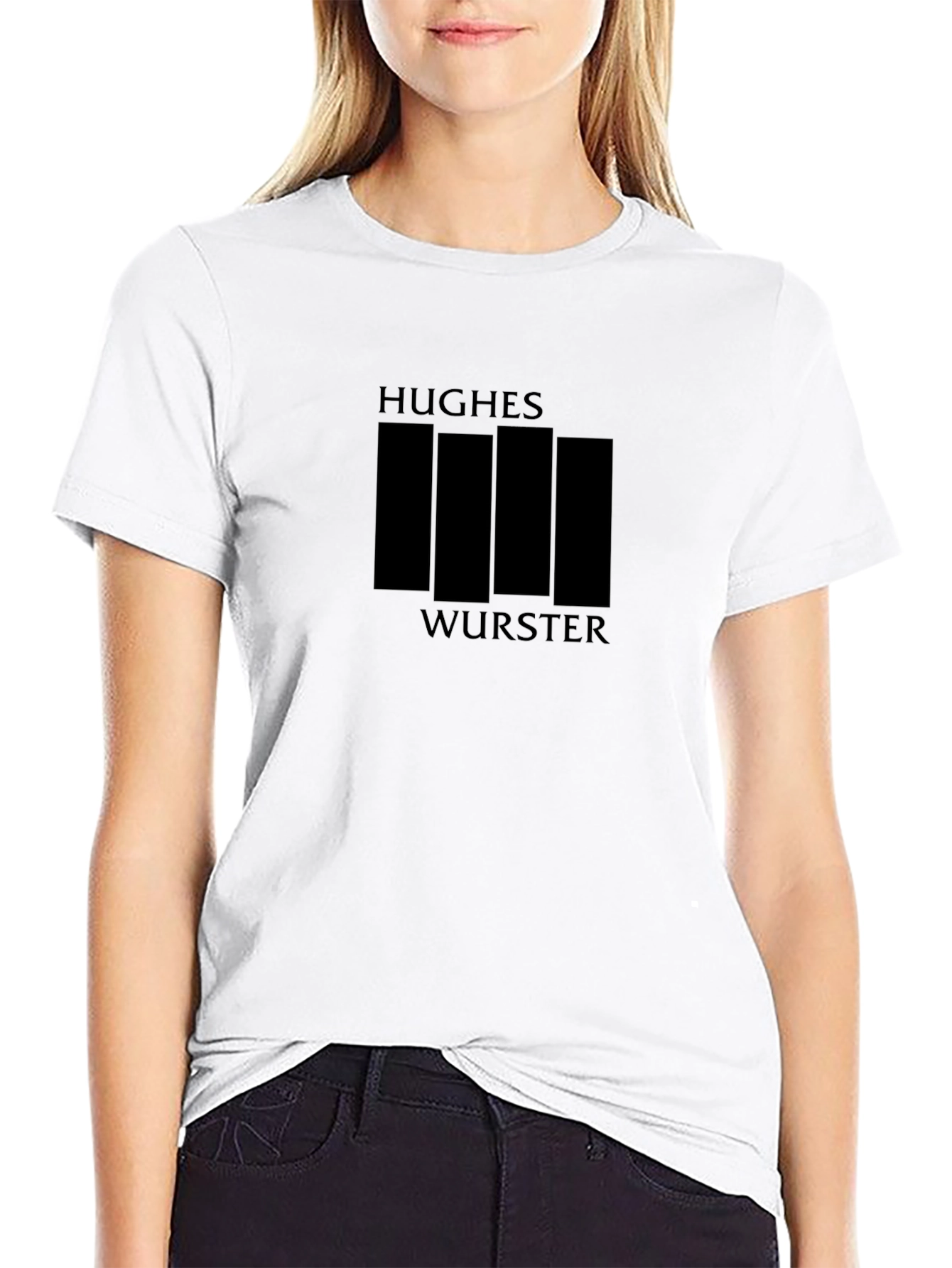 Hughes Wurster Black Bar Graphic T-Shirt