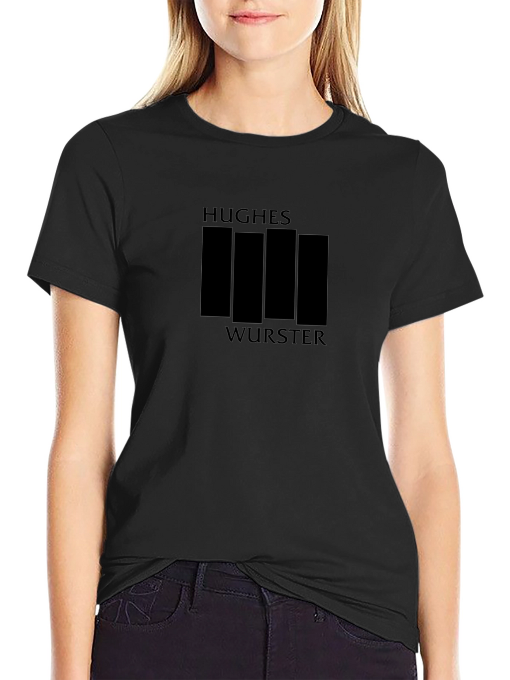 Hughes Wurster Black Bar Graphic T-Shirt