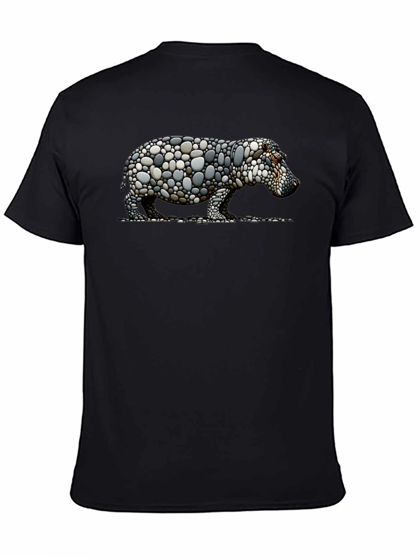 Stone Hippo Graphic Tee - Unique Design