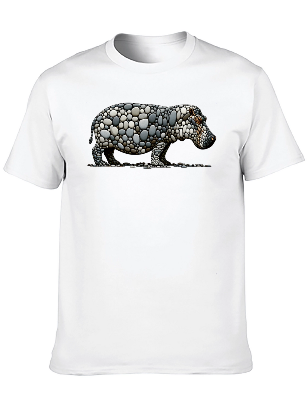Stone Hippo Graphic Tee - Unique Design