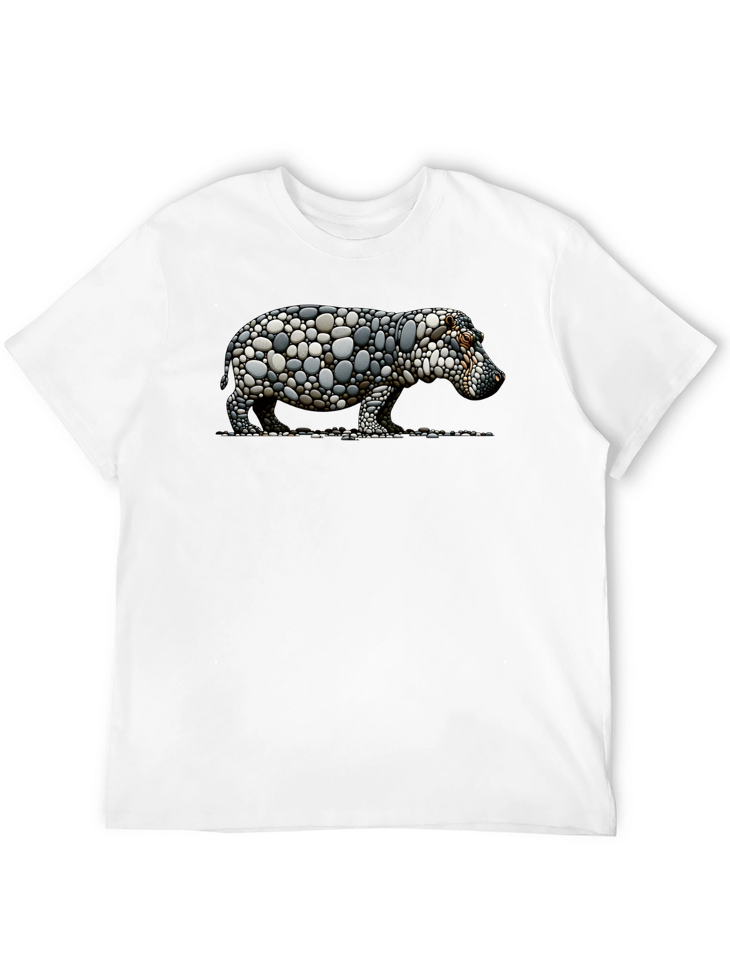 Stone Hippo Graphic Tee - Unique Design