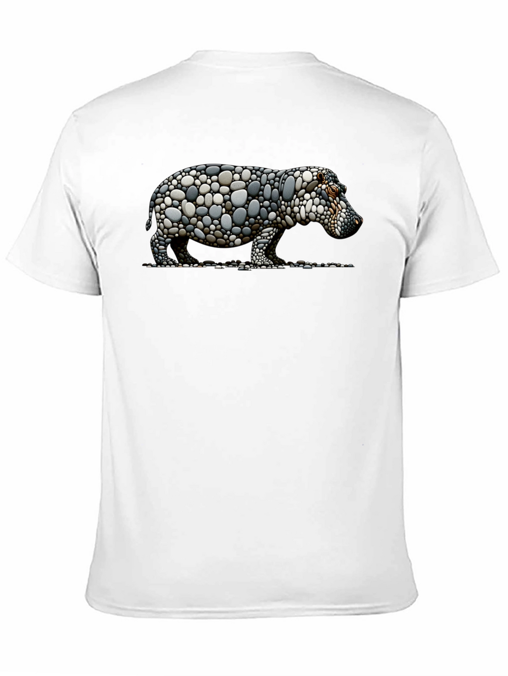 Stone Hippo Graphic Tee - Unique Design