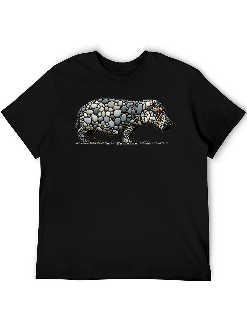 Stone Hippo Graphic Tee - Unique Design