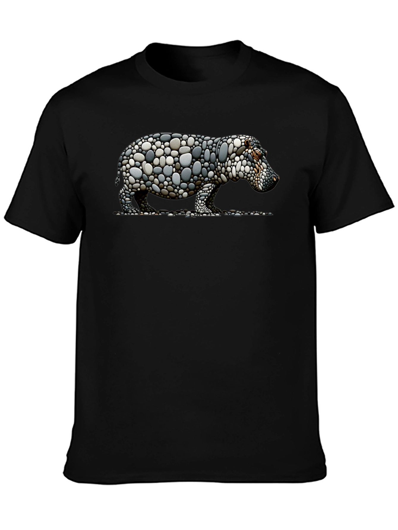 Stone Hippo Graphic Tee - Unique Design