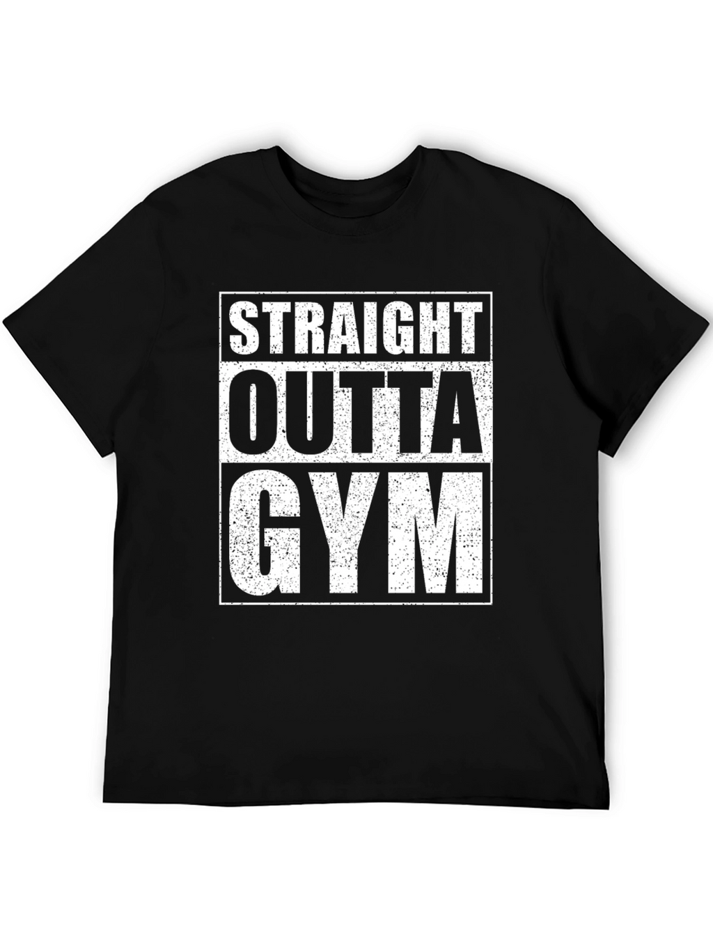 Straight Outta Gym Black T-Shirt Workout Apparel