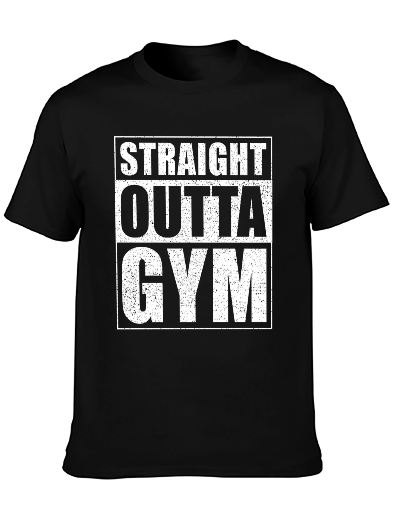 Straight Outta Gym Black T-Shirt Workout Apparel