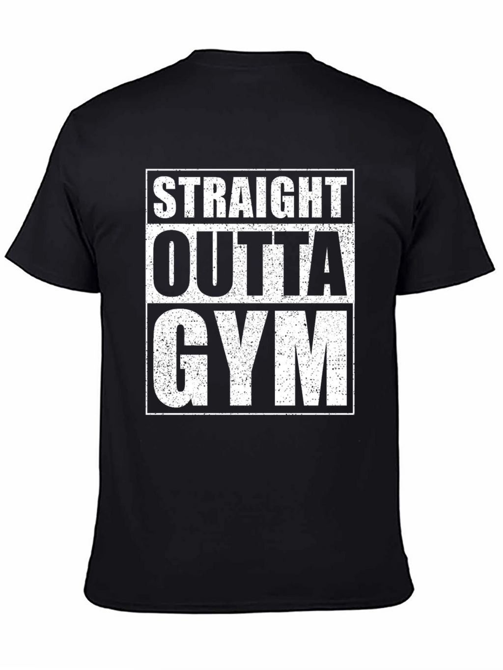 Straight Outta Gym Black T-Shirt Workout Apparel