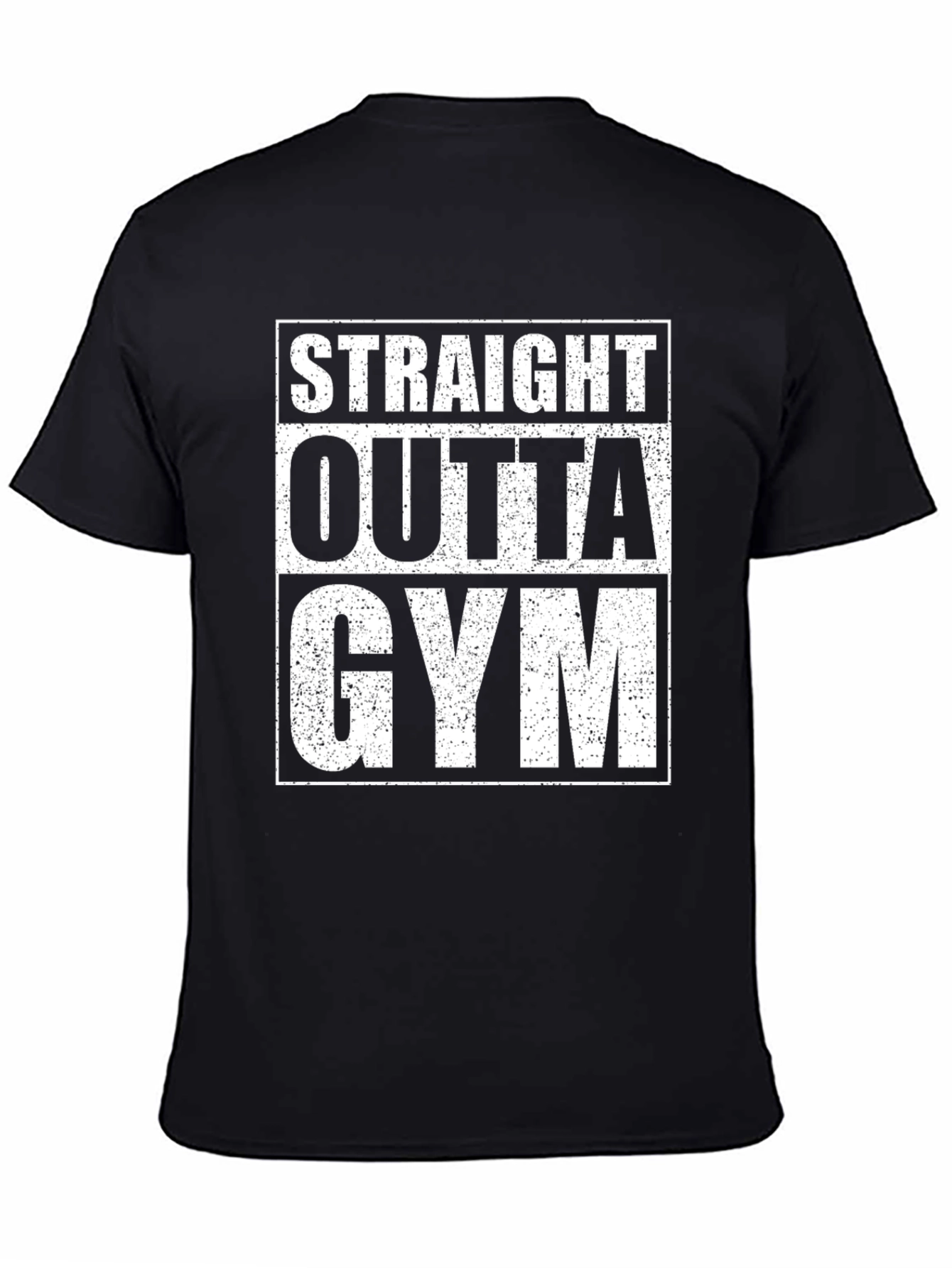 Straight Outta Gym Black T-Shirt Workout Apparel