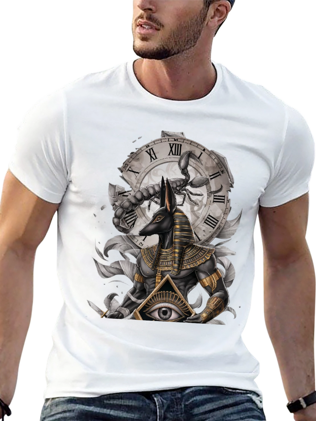 Anubis Scorpion Eye Graphic T-Shirt