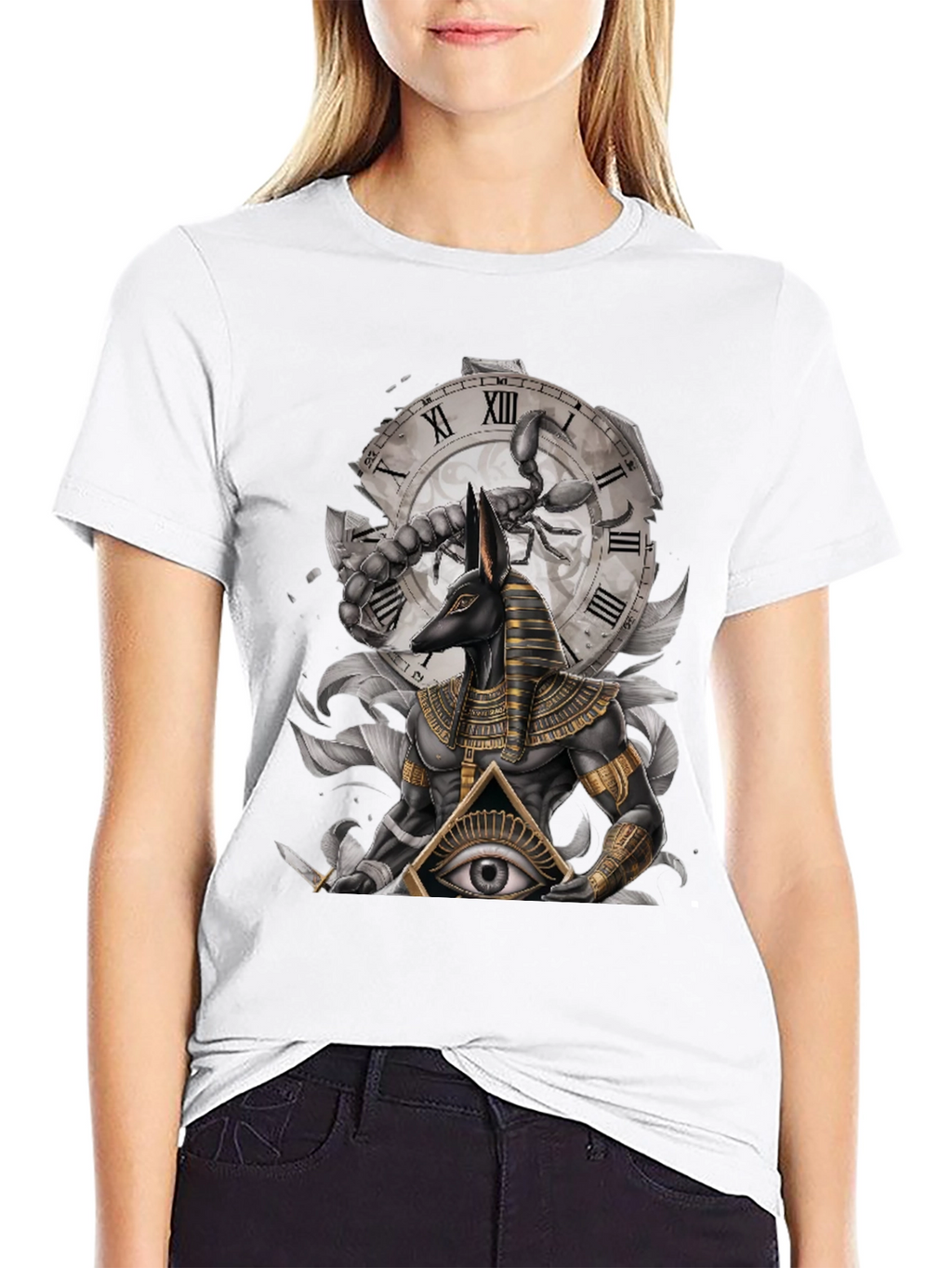 Anubis Scorpion Eye Graphic T-Shirt