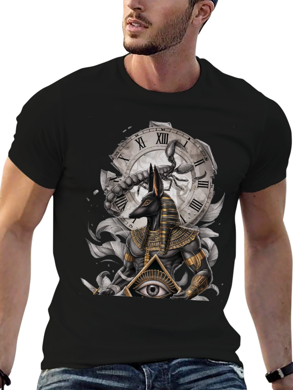 Anubis Scorpion Eye Graphic T-Shirt