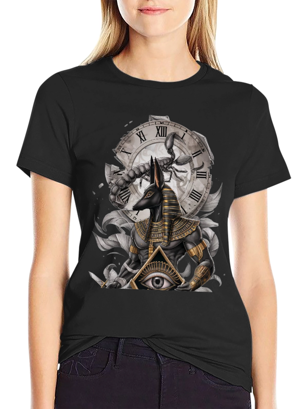 Anubis Scorpion Eye Graphic T-Shirt
