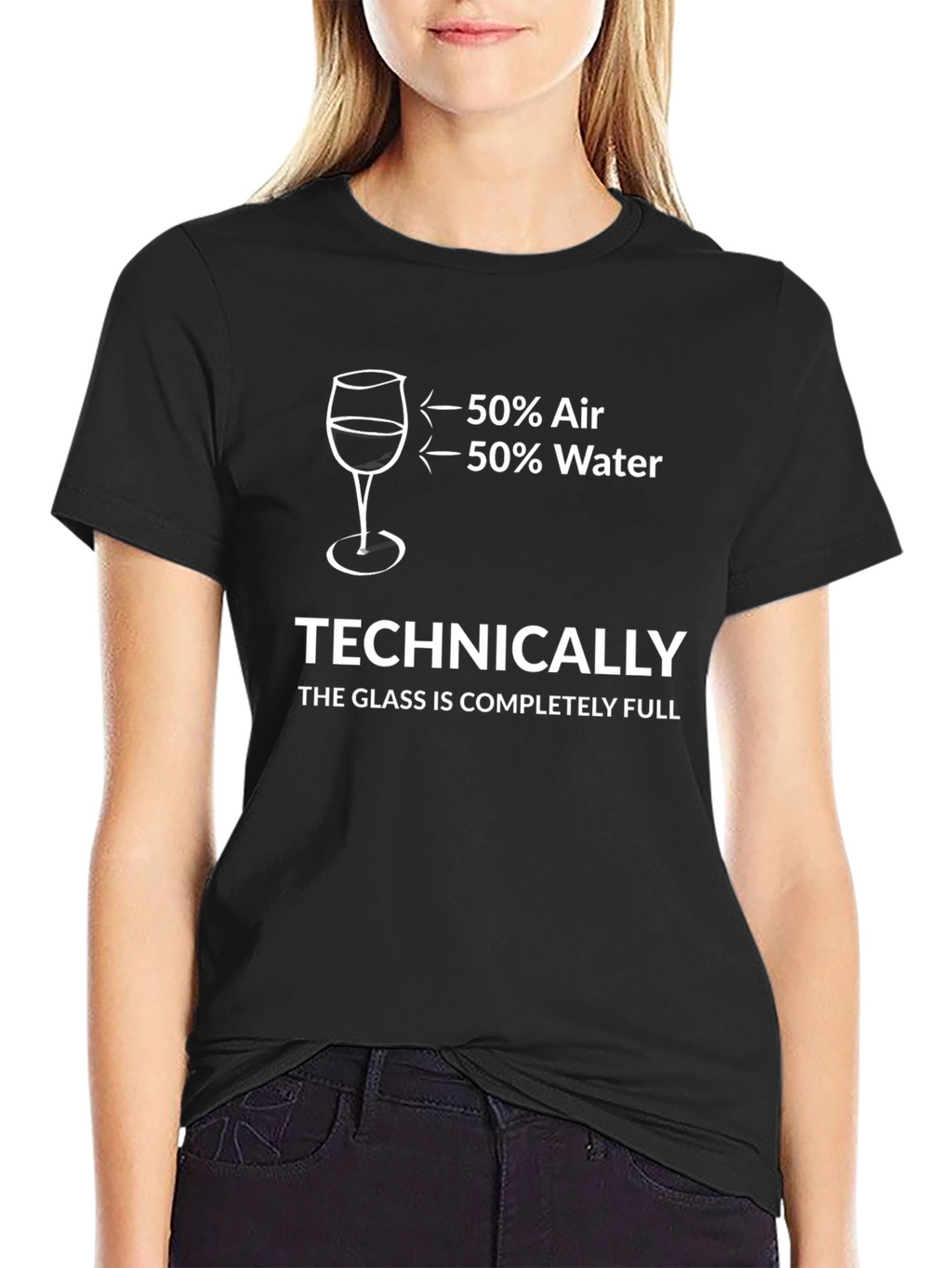 Funny Glass Half Full T-Shirt