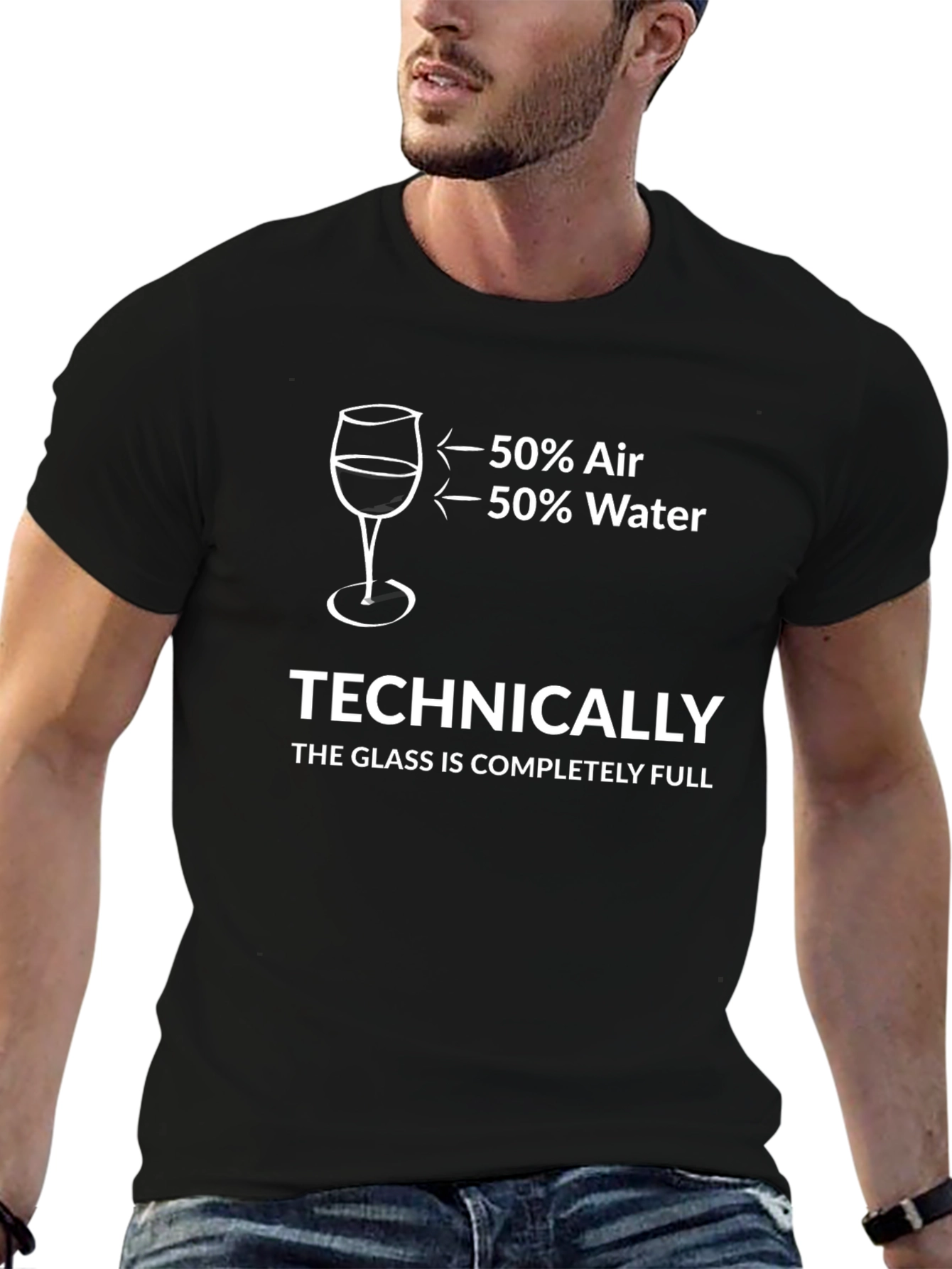 Funny Glass Half Full T-Shirt