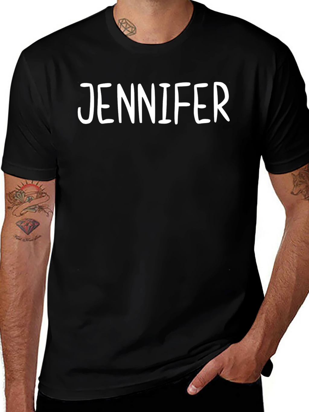 Jennifer Personalized Black T-Shirt