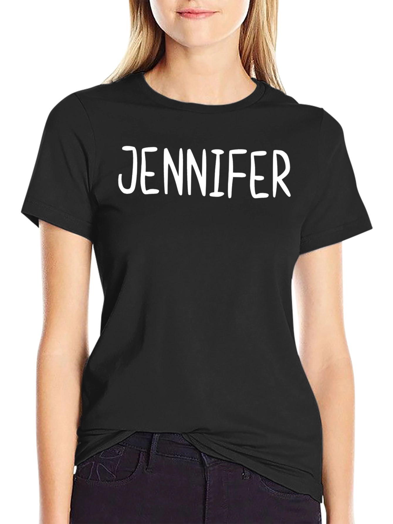 Jennifer Personalized Black T-Shirt