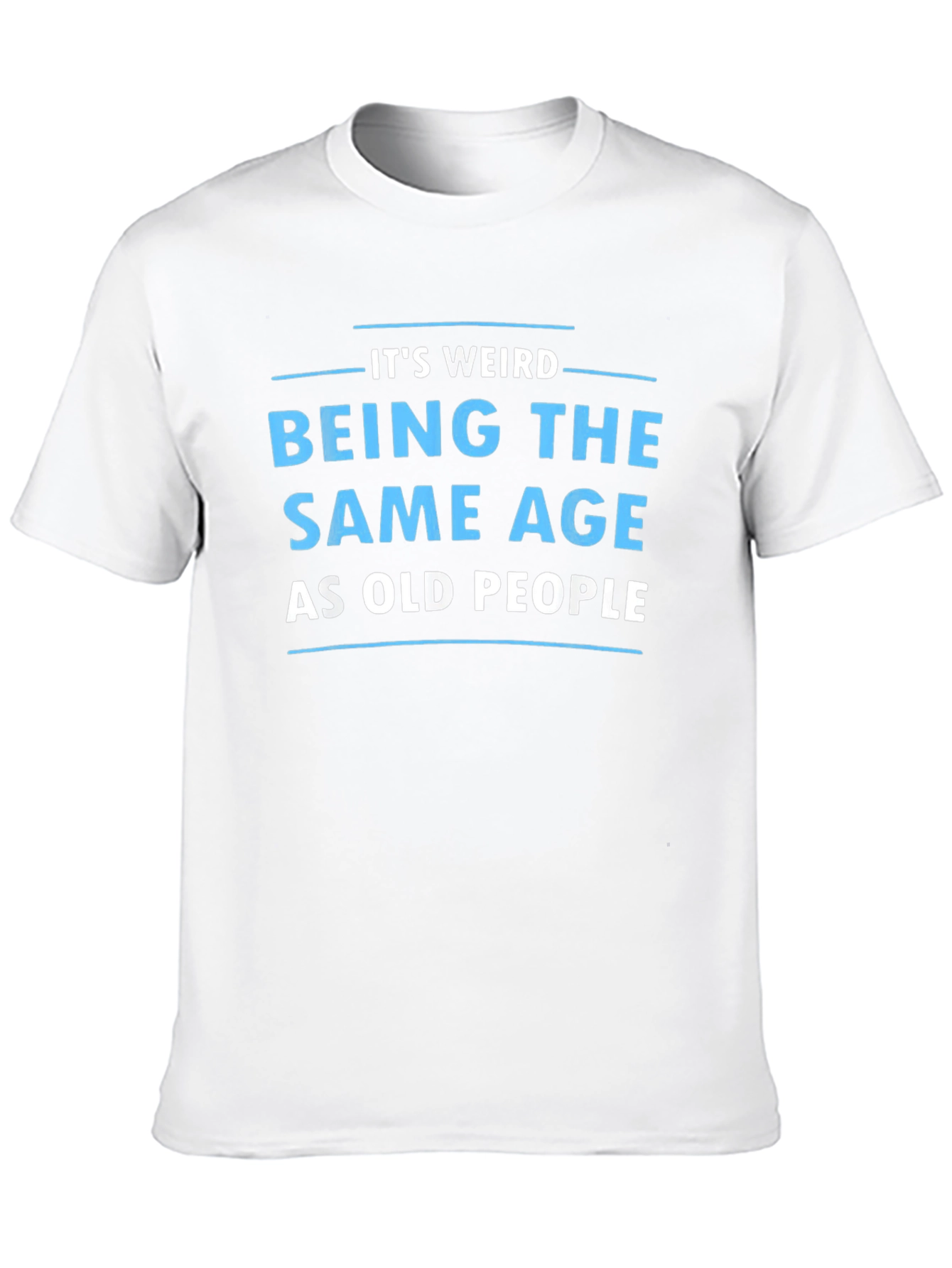 Funny Same Age as Old People Black T-Shirt