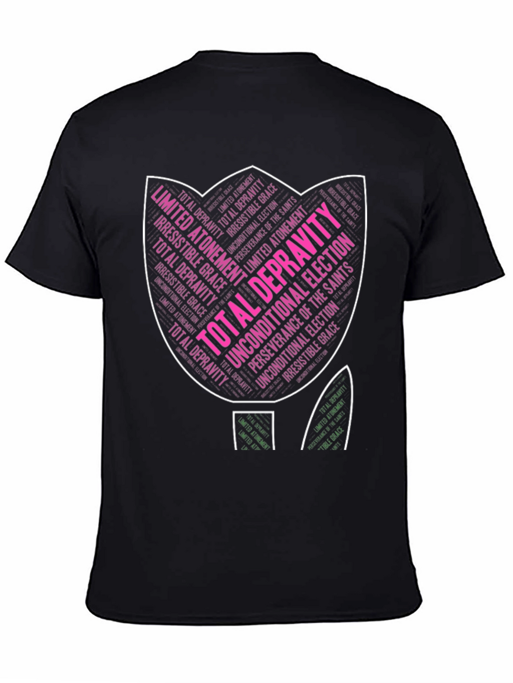 Theology Tulip T-Shirt - Calvinism Design