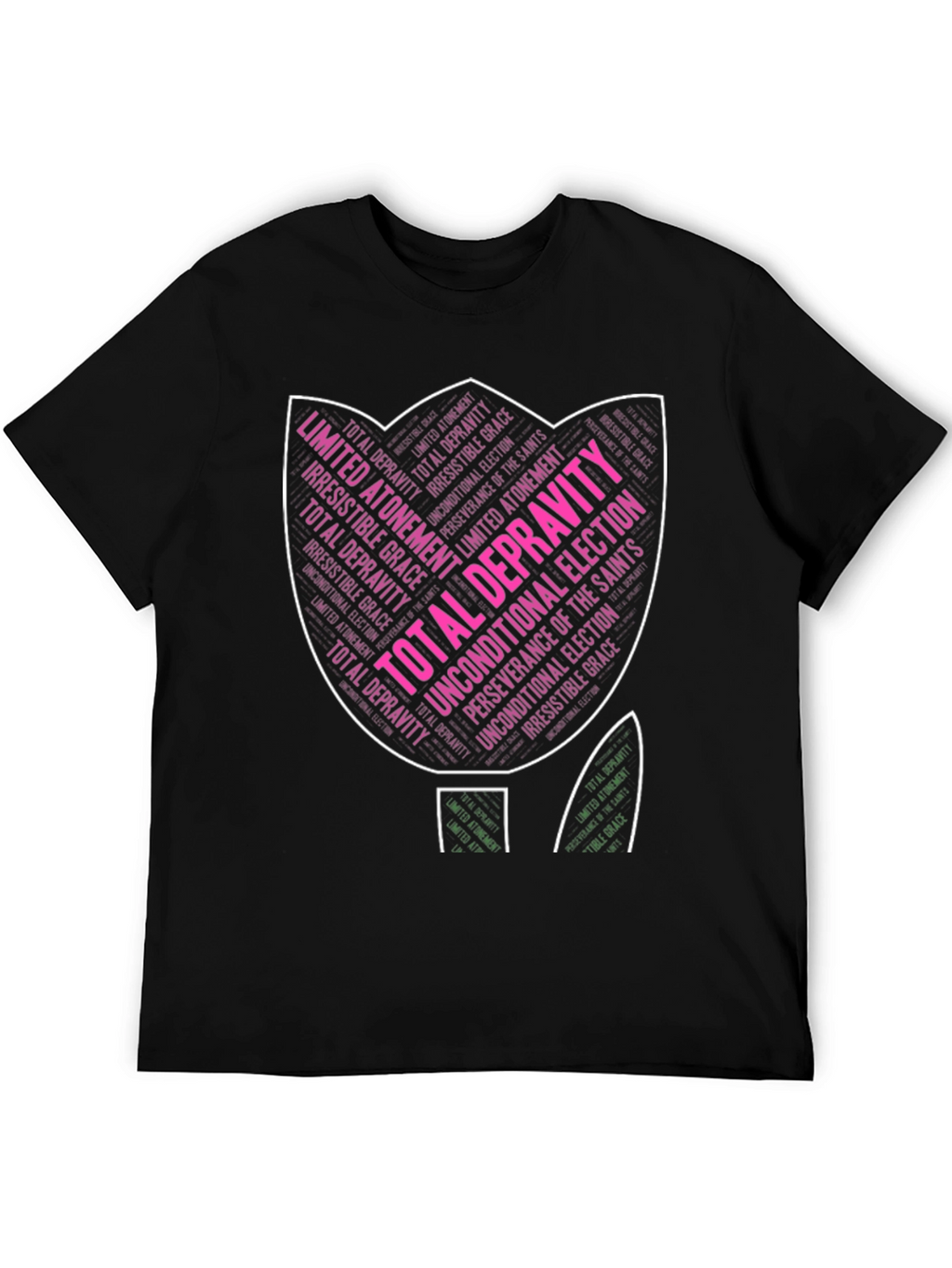 Theology Tulip T-Shirt - Calvinism Design