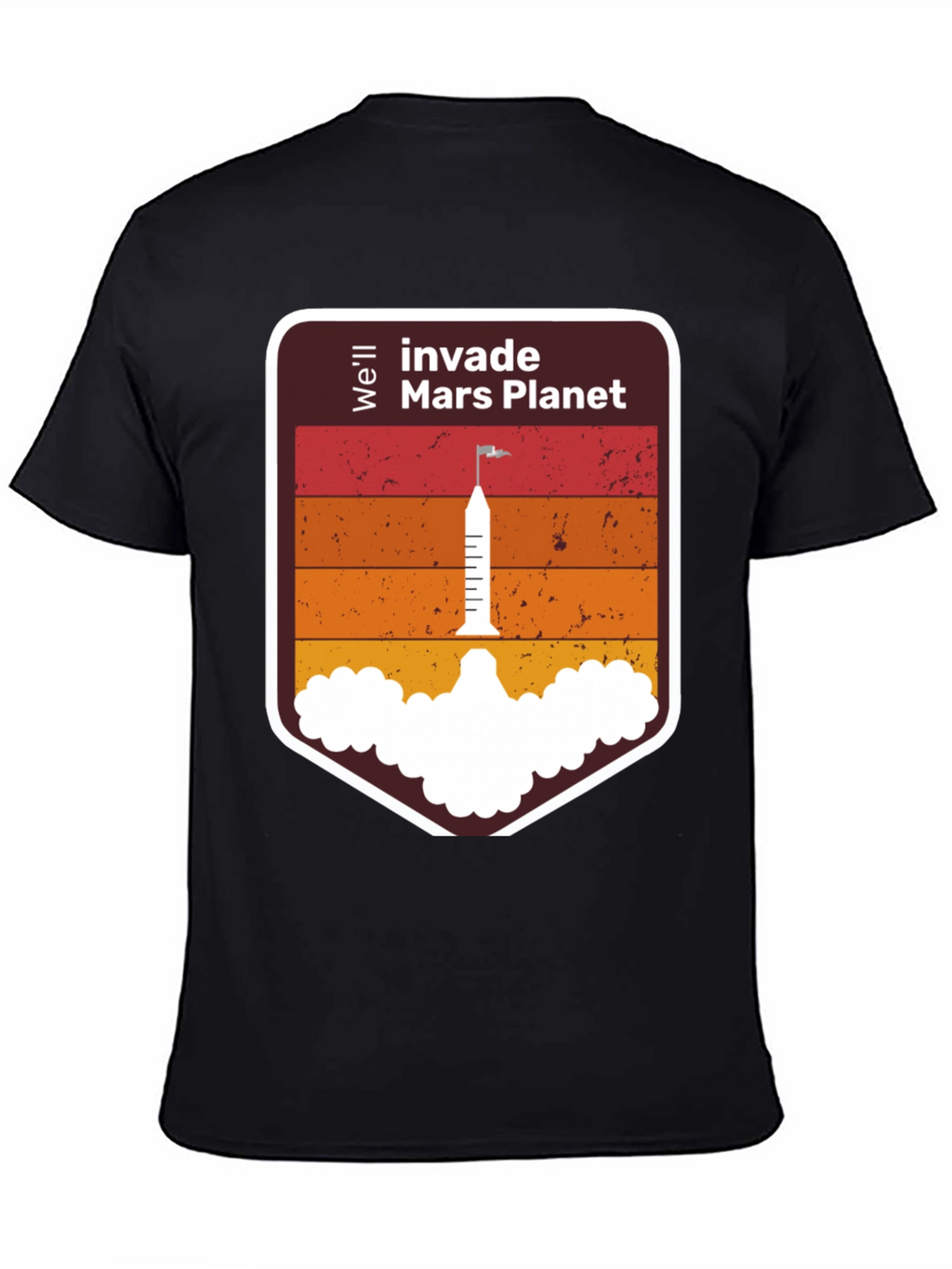 Invade Mars Planet Graphic T-Shirt