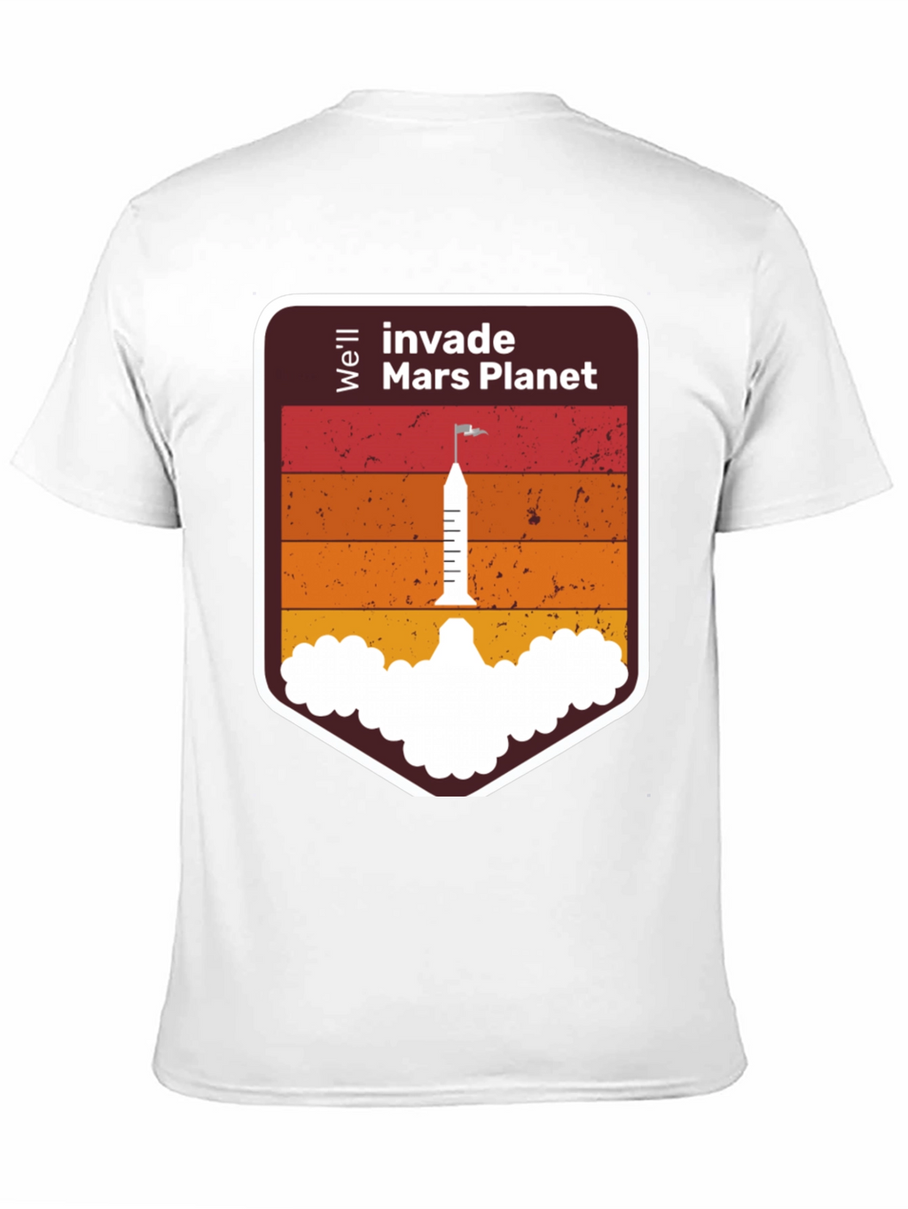Invade Mars Planet Graphic T-Shirt