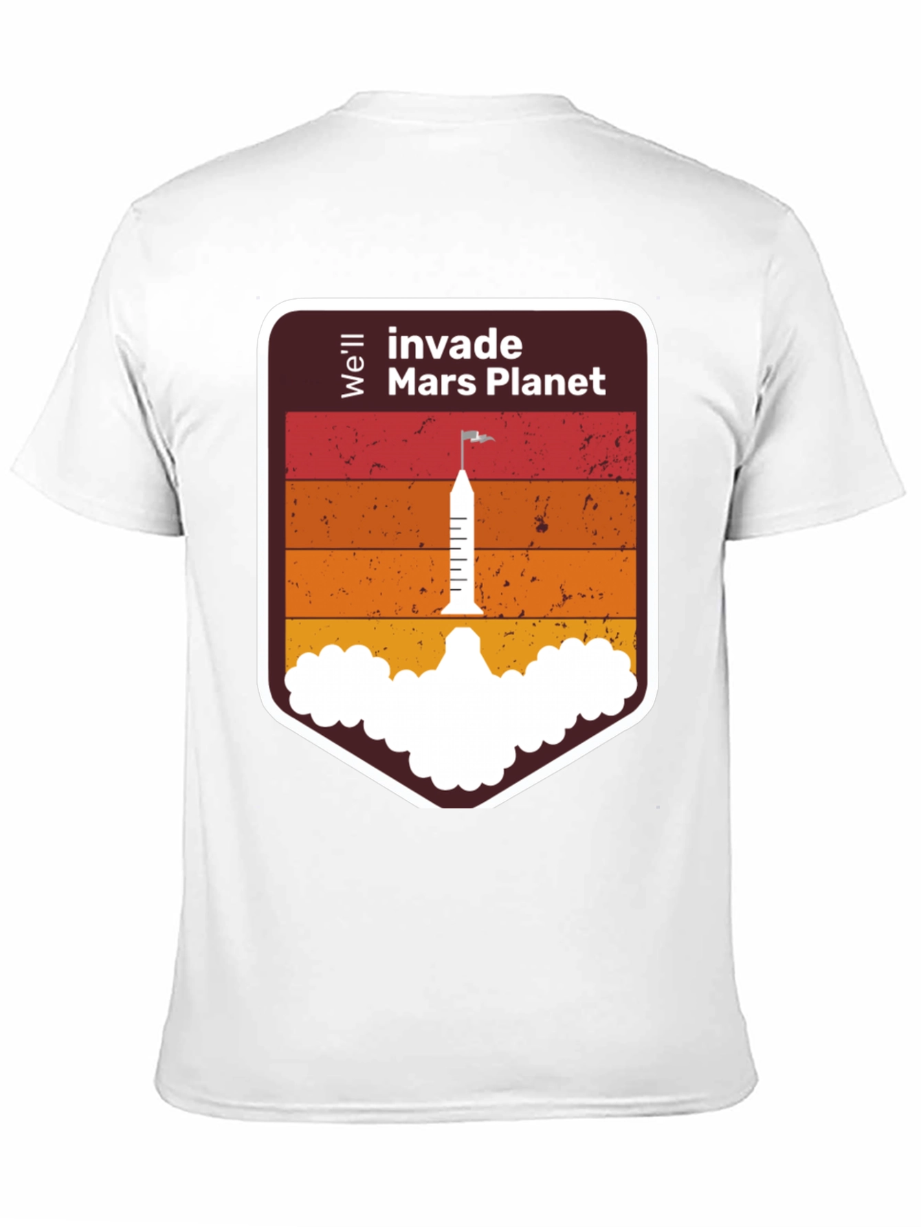 Invade Mars Planet Graphic T-Shirt