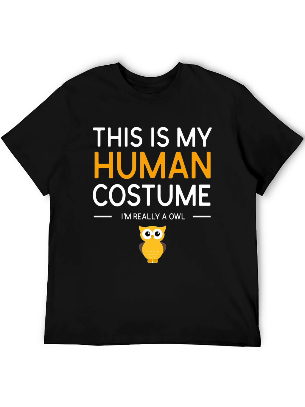 Human Costume Funny Owl T-Shirt
