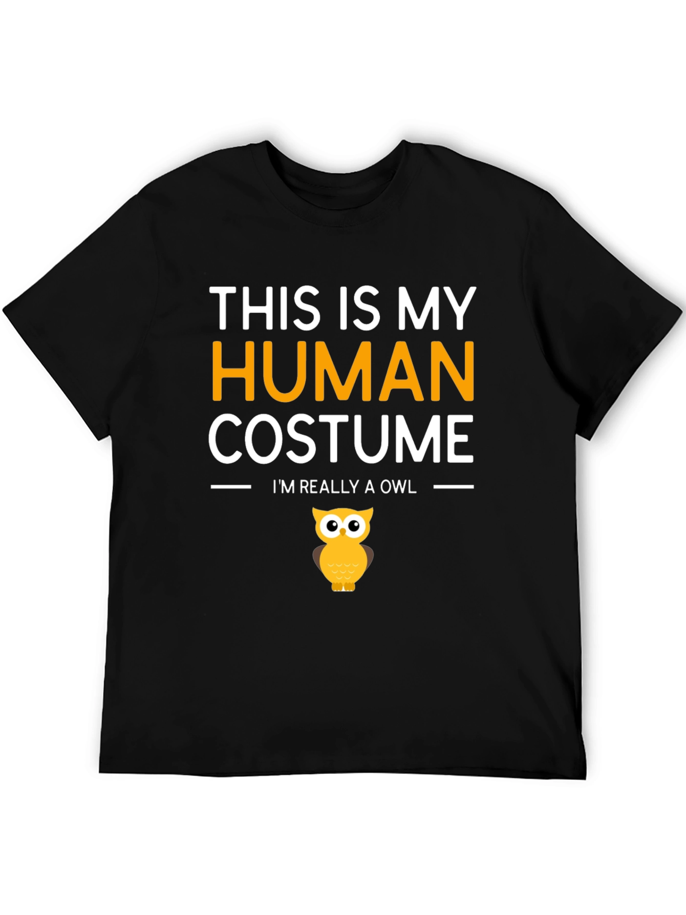 Human Costume Funny Owl T-Shirt