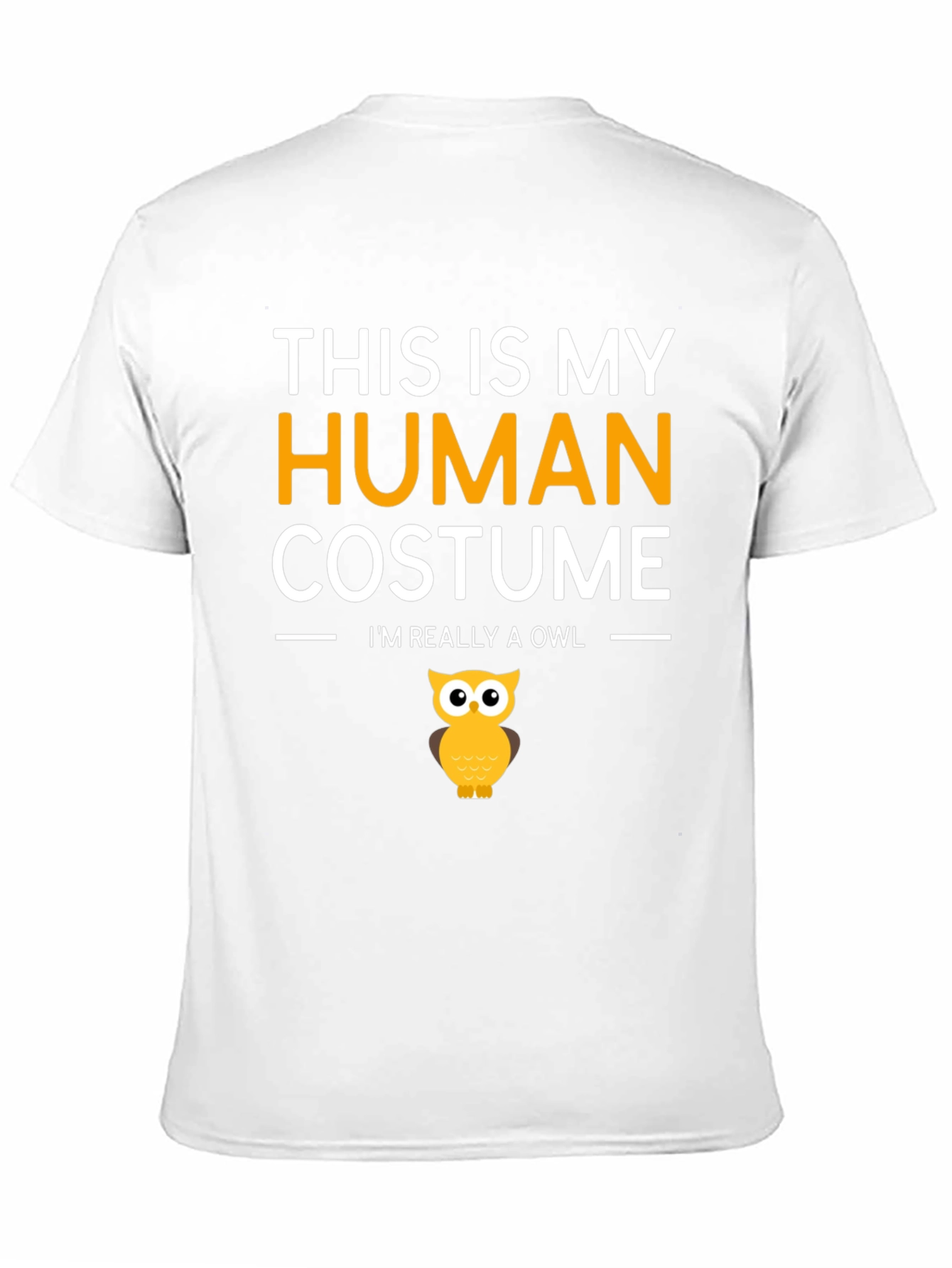 Human Costume Funny Owl T-Shirt