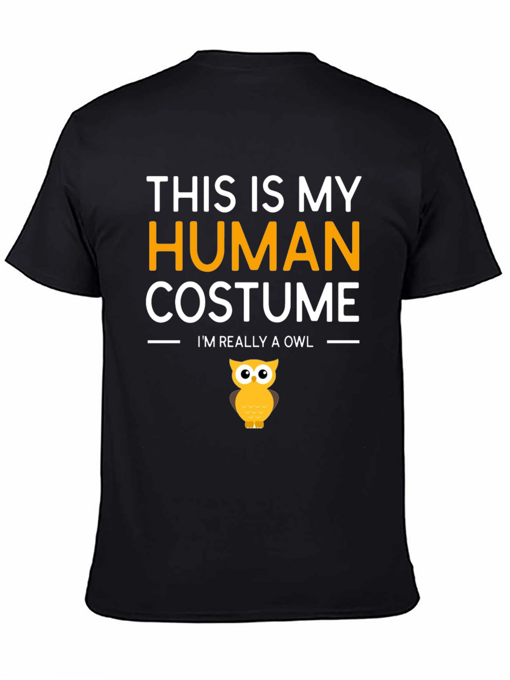 Human Costume Funny Owl T-Shirt