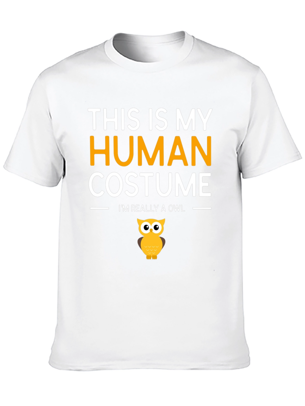 Human Costume Funny Owl T-Shirt
