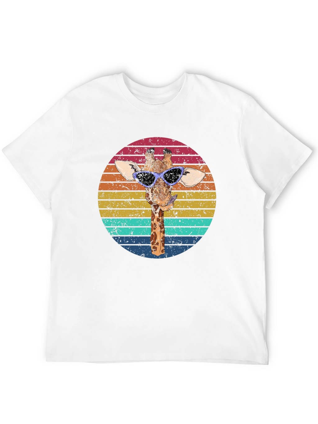 Retro Giraffe Sunglasses Graphic Tee