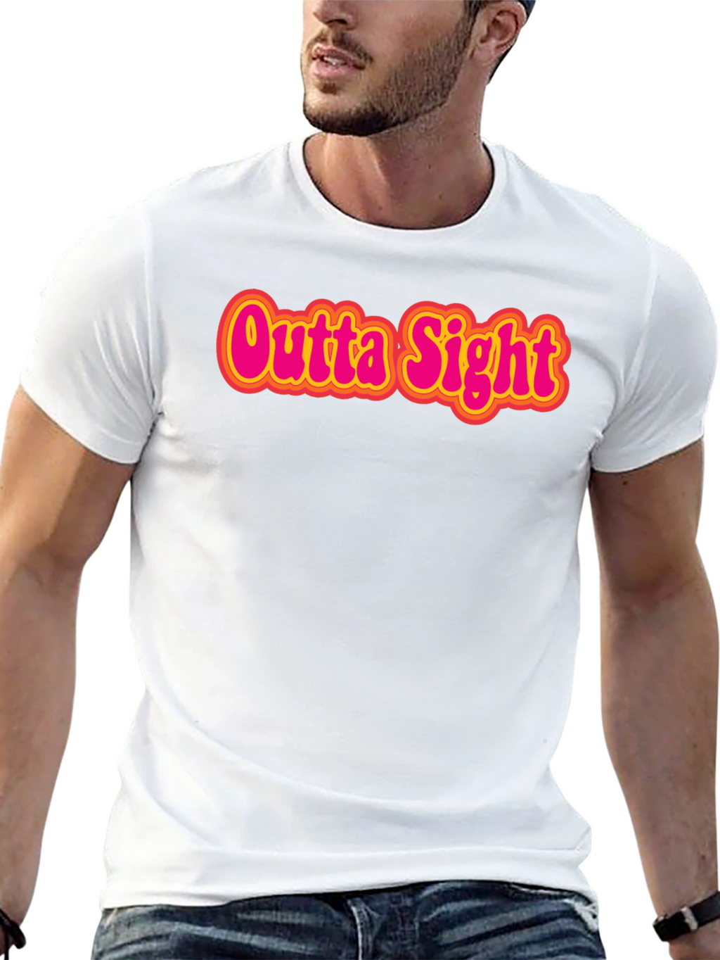 Outta Sight Graphic Tee - Retro Style