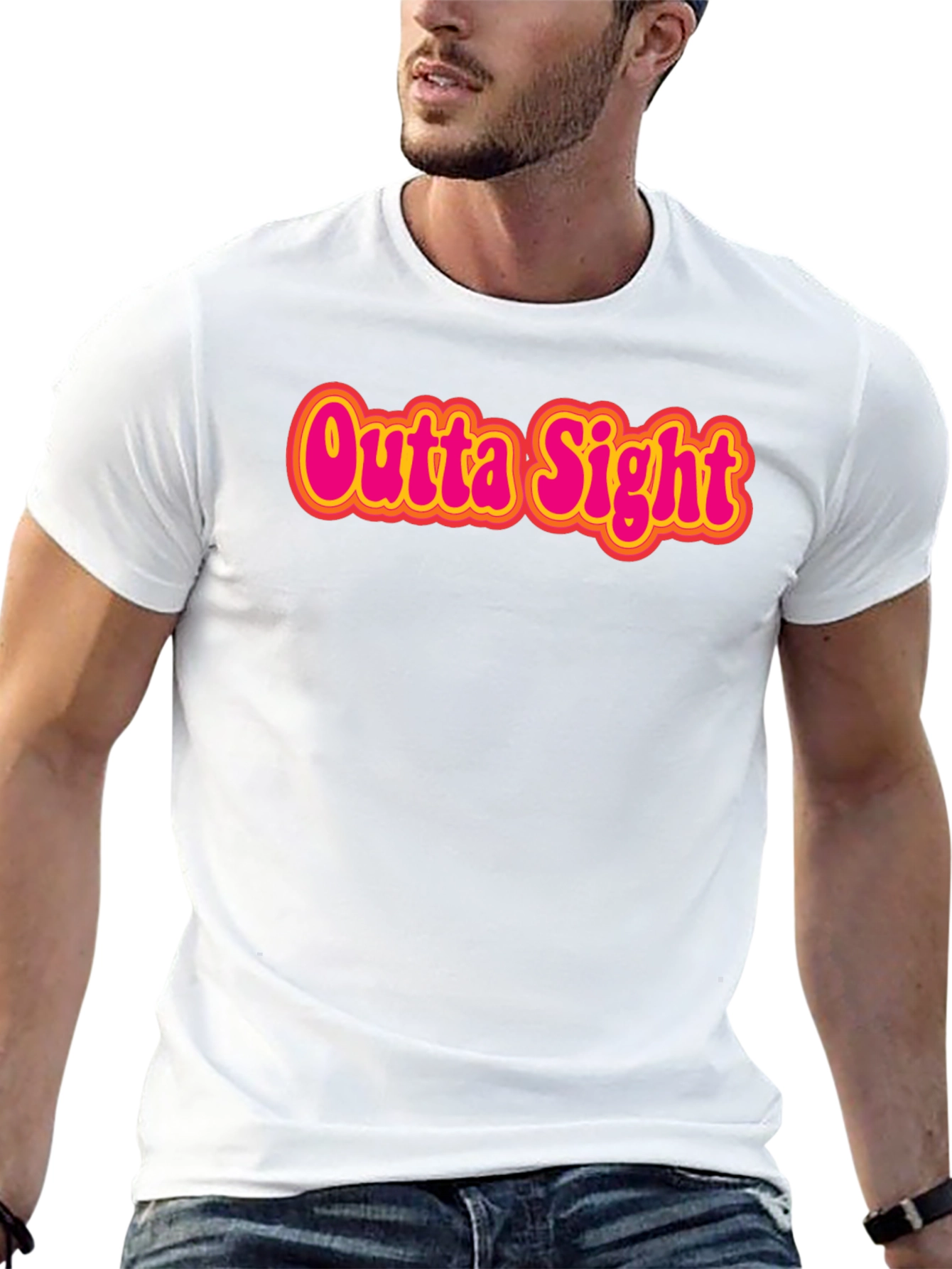 Outta Sight Graphic Tee - Retro Style