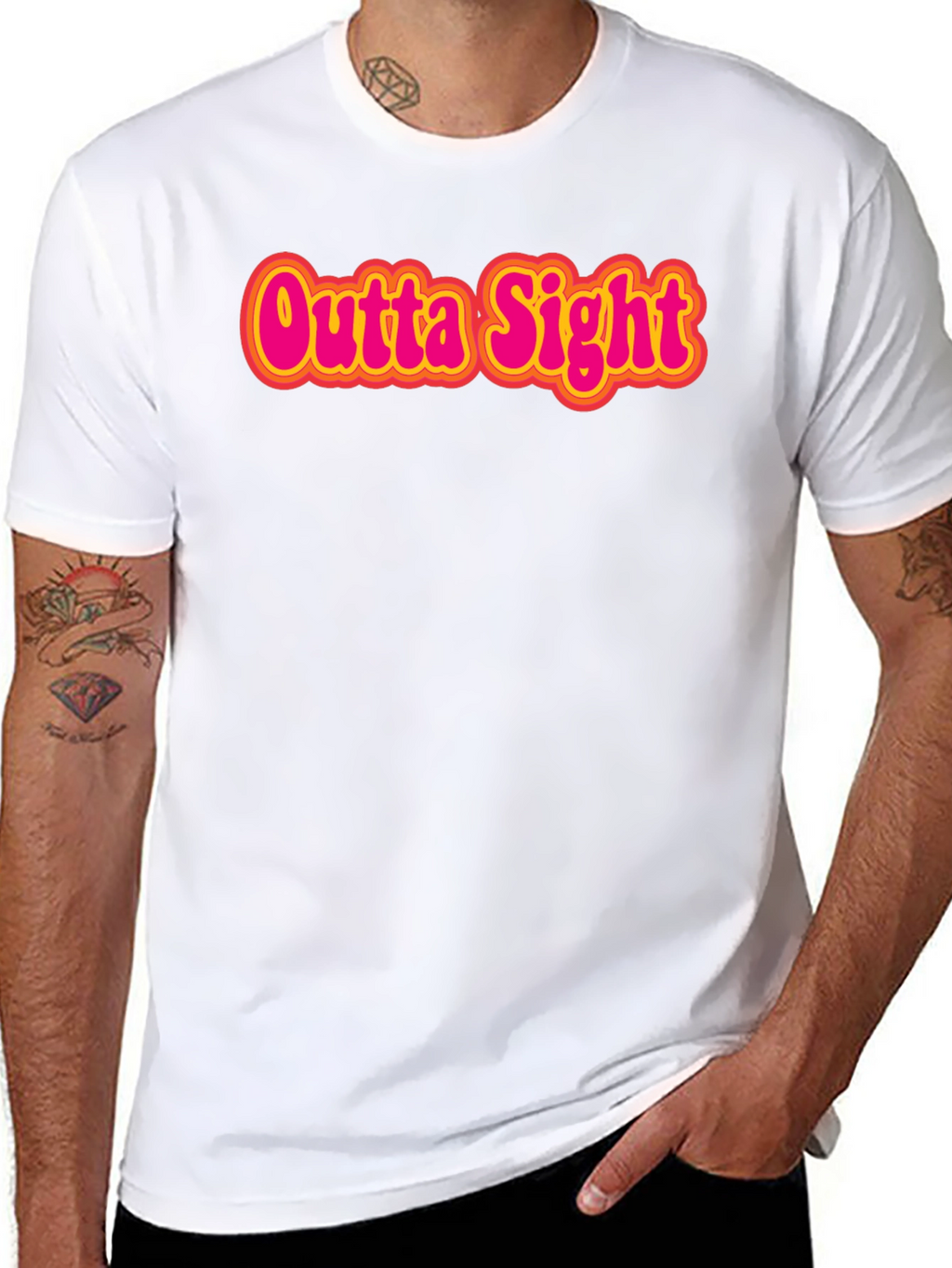 Outta Sight Graphic Tee - Retro Style