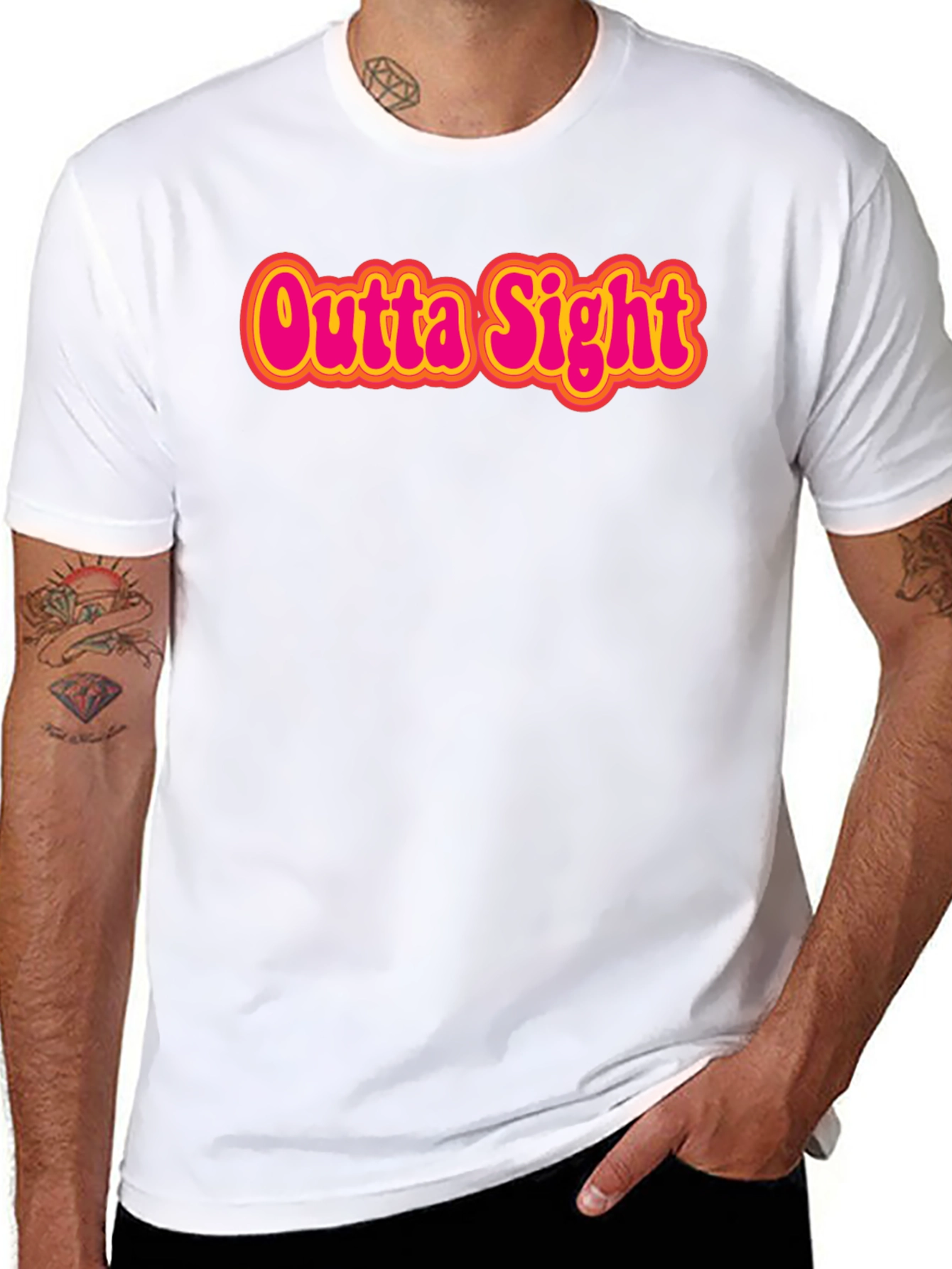 Outta Sight Graphic Tee - Retro Style