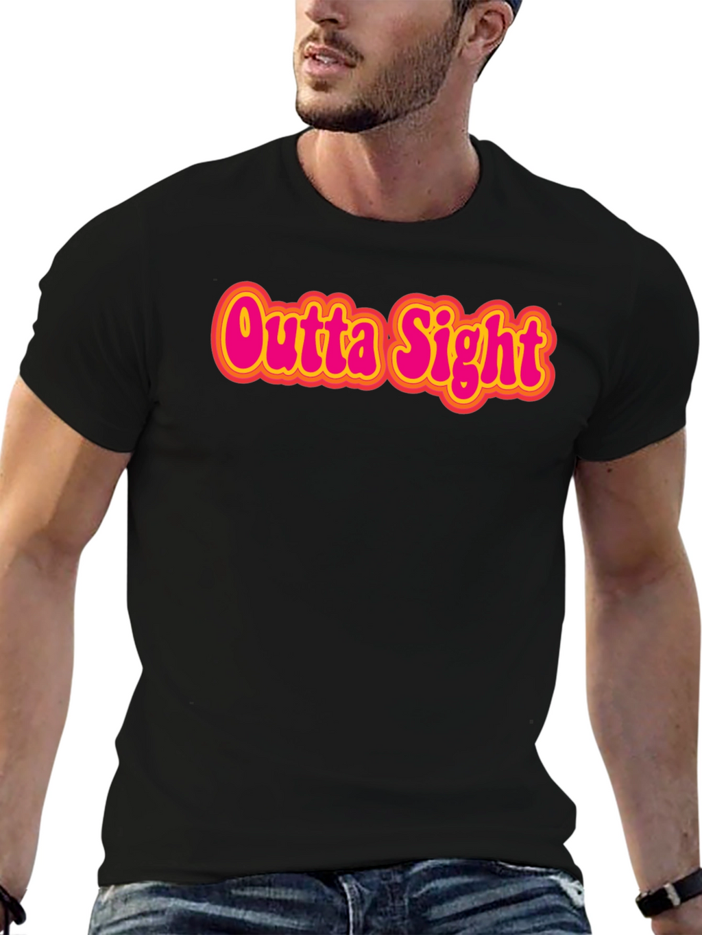 Outta Sight Graphic Tee - Retro Style