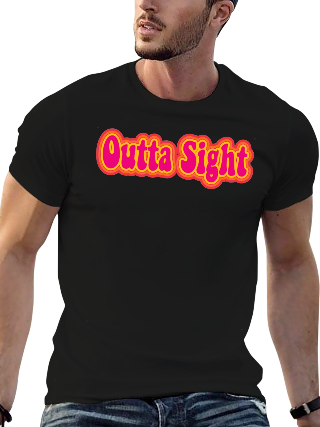 Outta Sight Graphic Tee - Retro Style