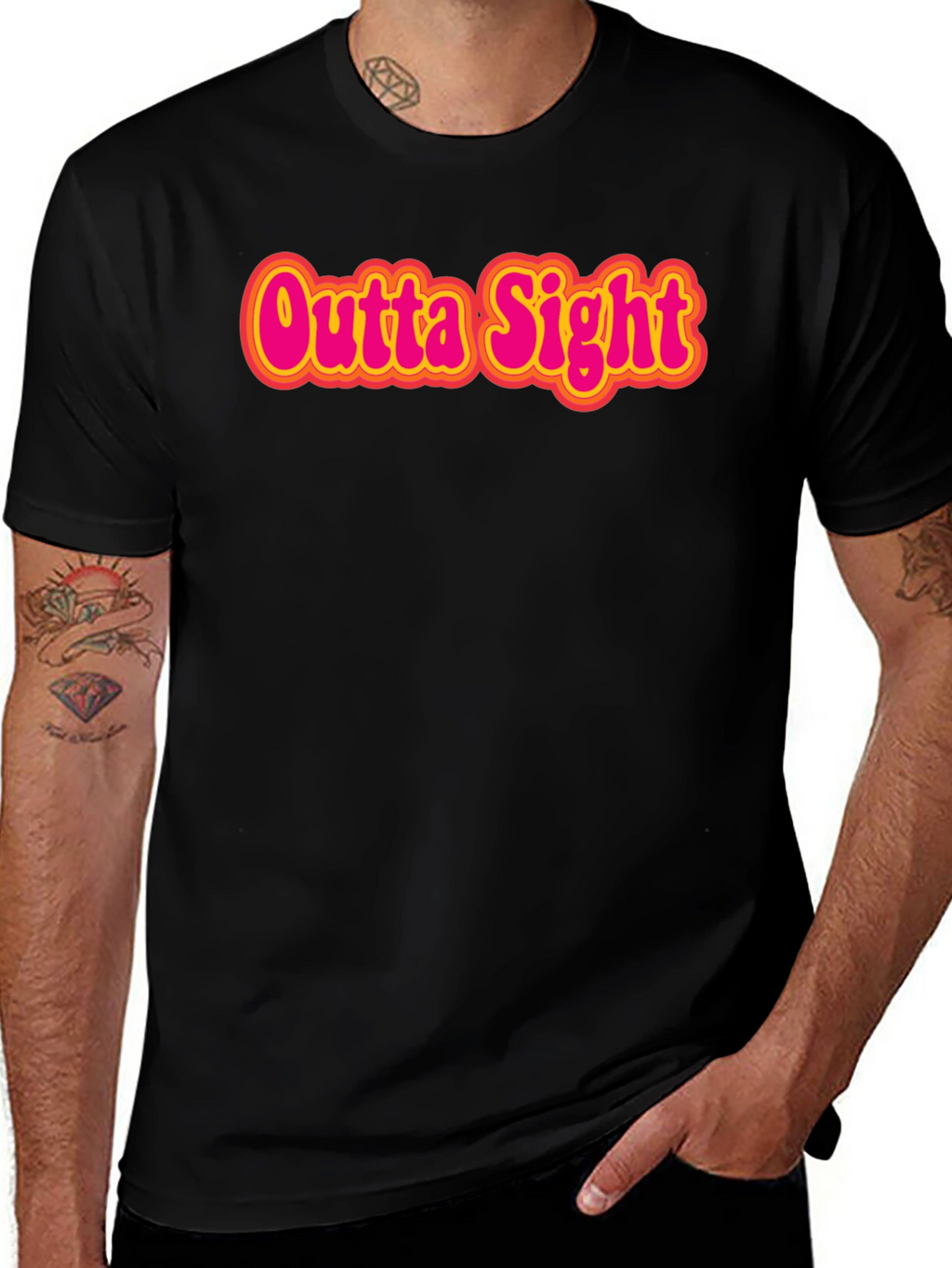 Outta Sight Graphic Tee - Retro Style