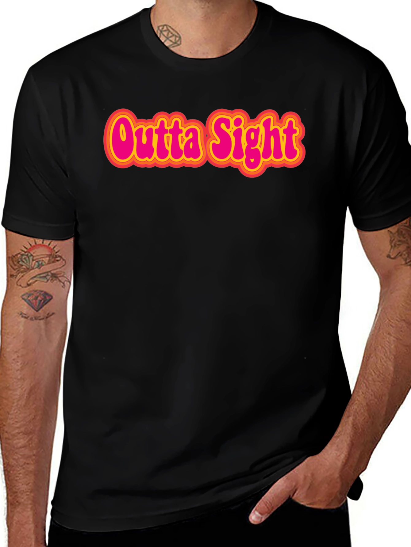 Outta Sight Graphic Tee - Retro Style