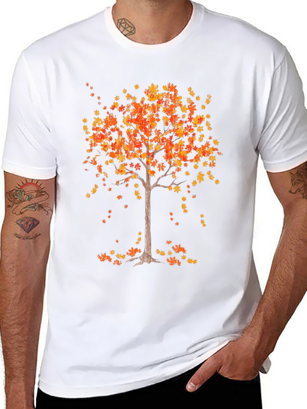 Fall Tree Graphic Tee - Autumn Style T-Shirt