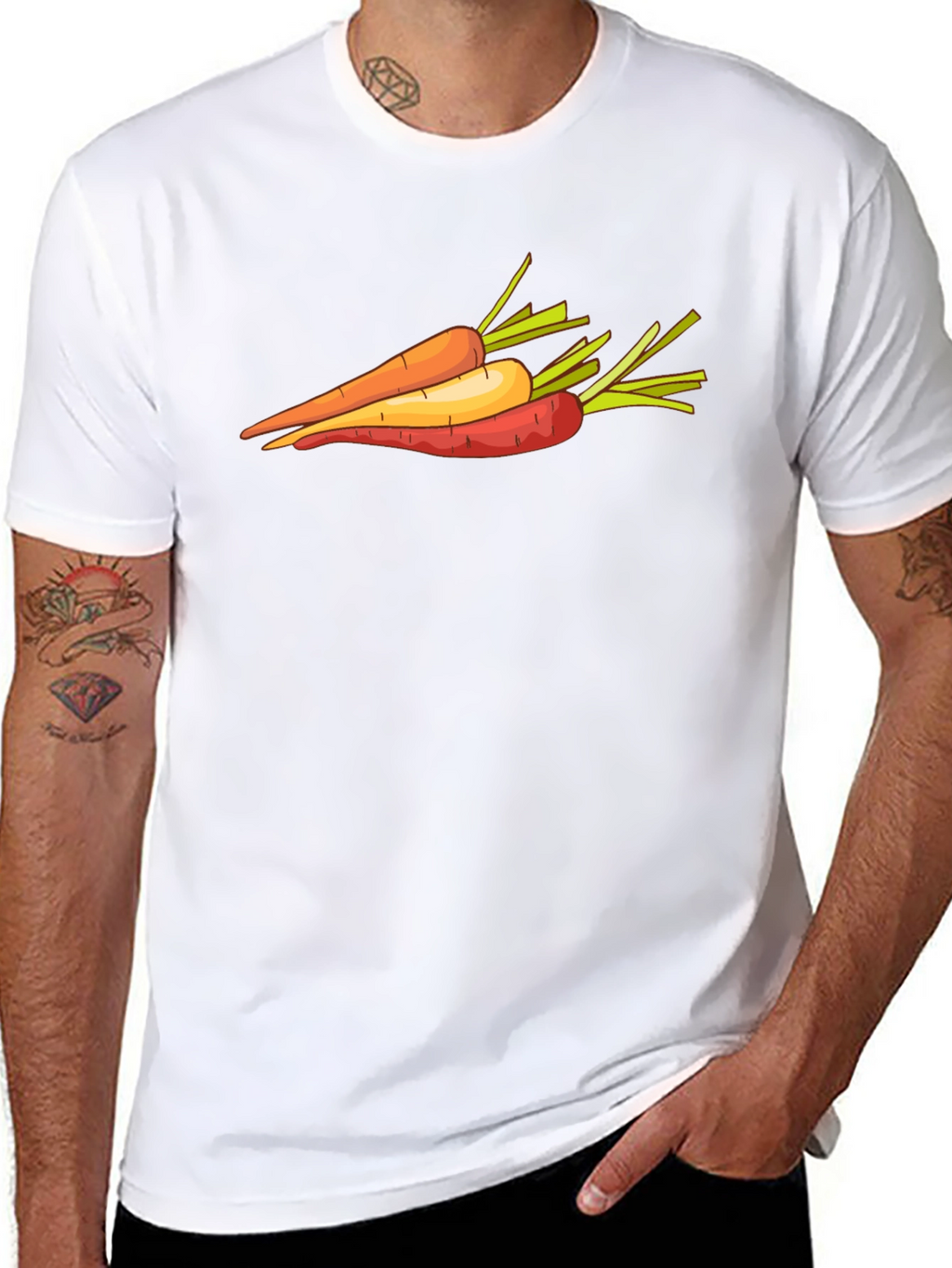 Carrot T-Shirt Vegetable Tee Unisex Shirt