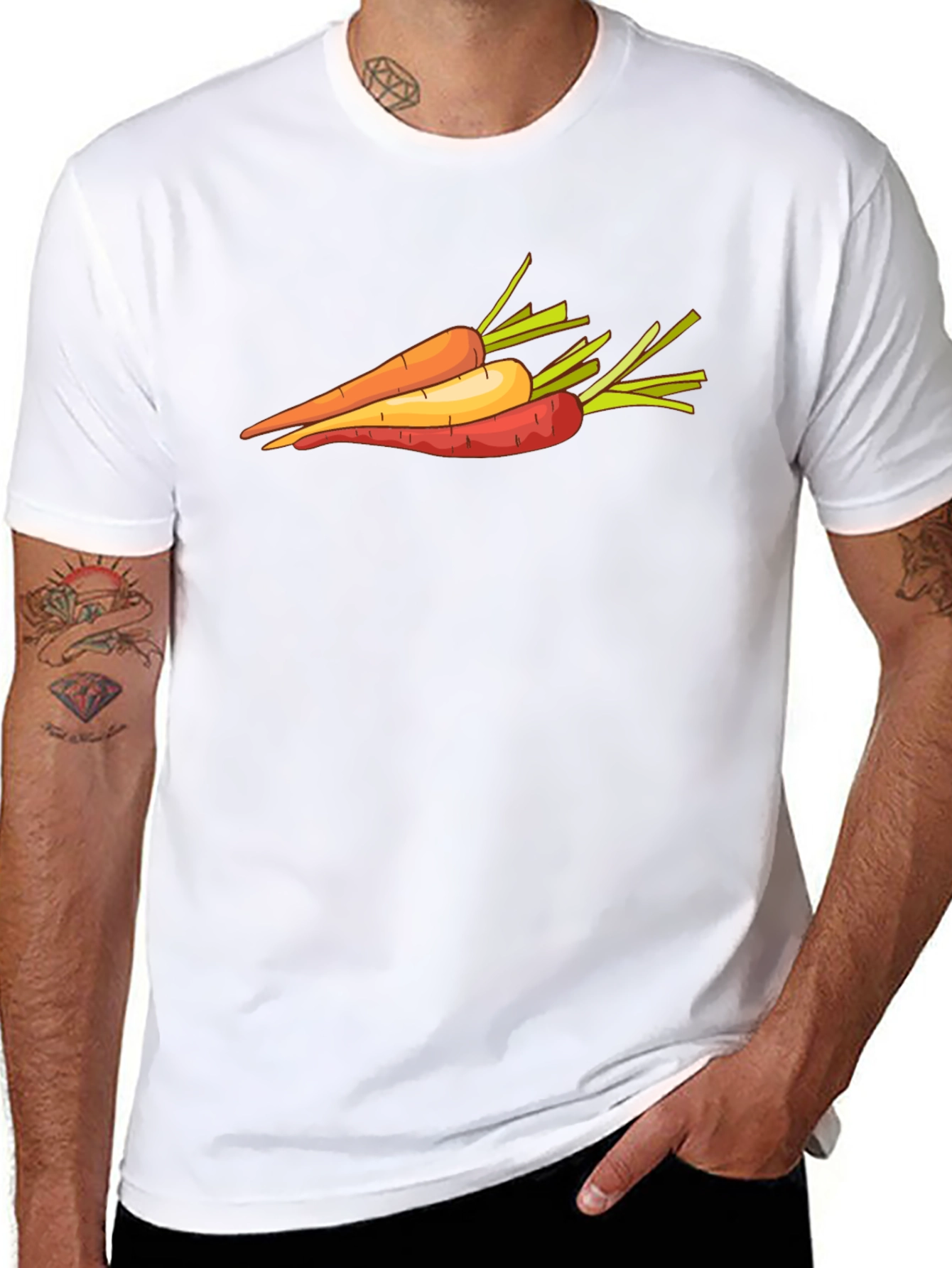 Carrot T-Shirt Vegetable Tee Unisex Shirt