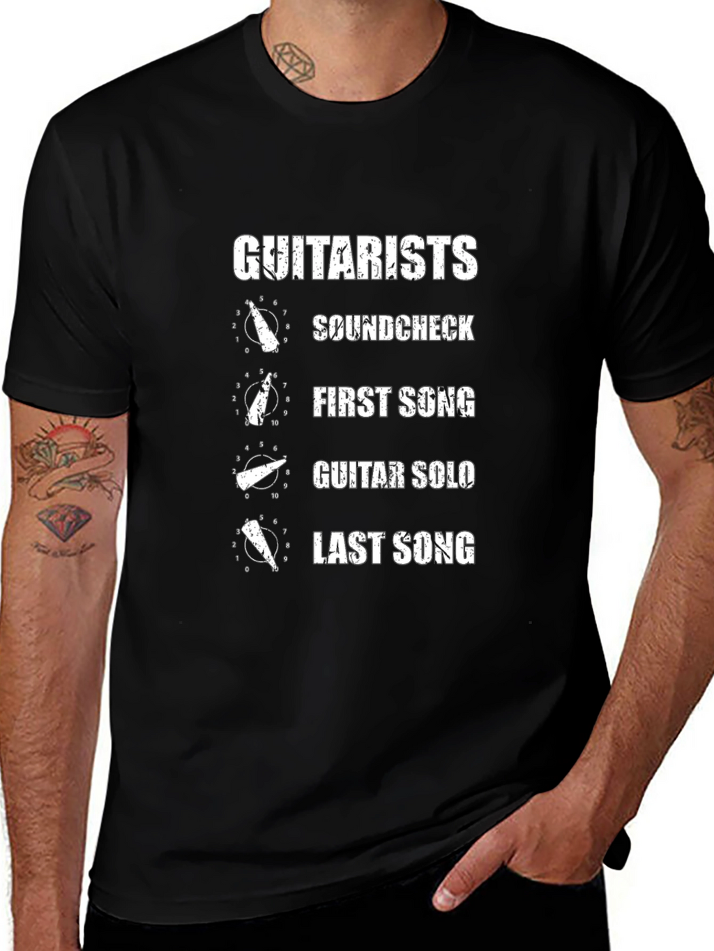 Guitarists Soundcheck T-Shirt - Music Lover Tee
