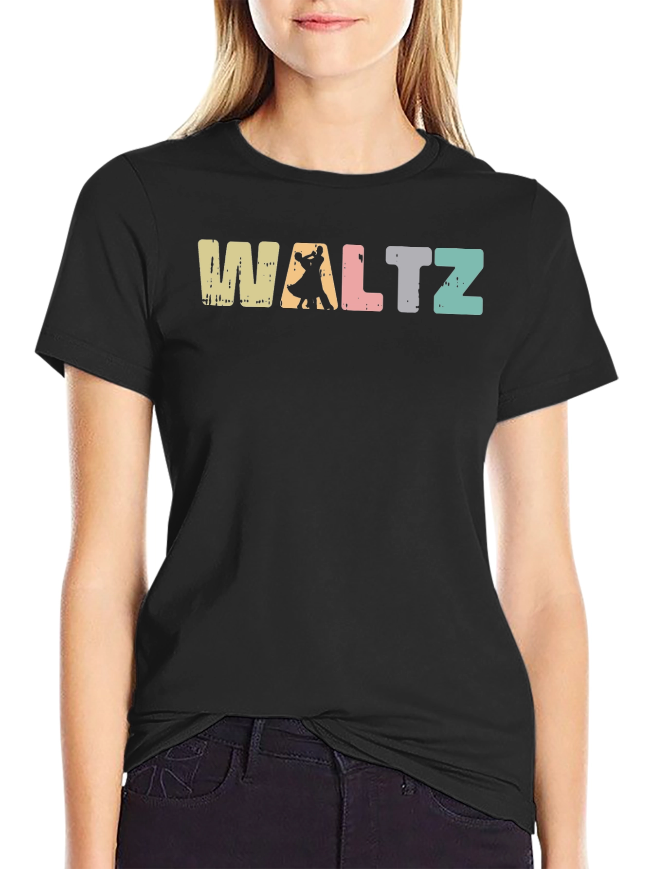 Waltz Dance Graphic Tee - Retro Style