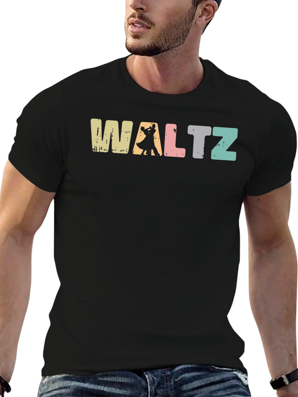 Waltz Dance Graphic Tee - Retro Style