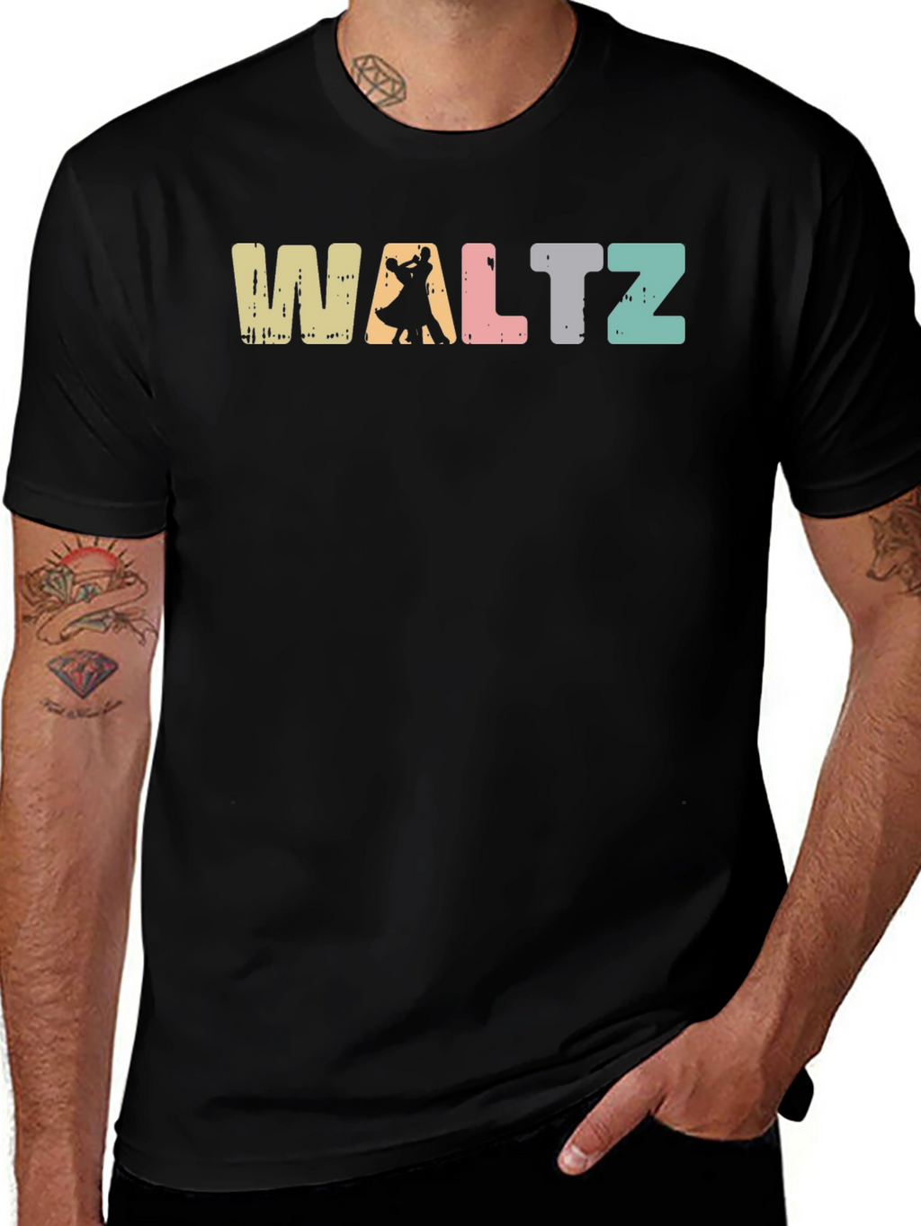 Waltz Dance Graphic Tee - Retro Style