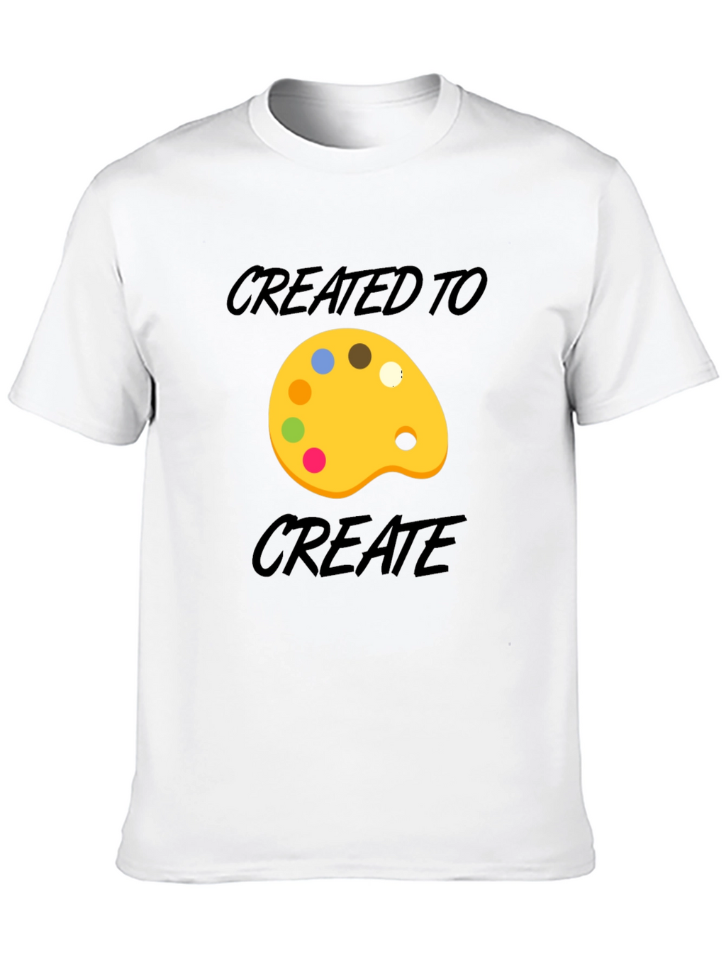 Created to Create Artist Palette T-Shirt - Black
