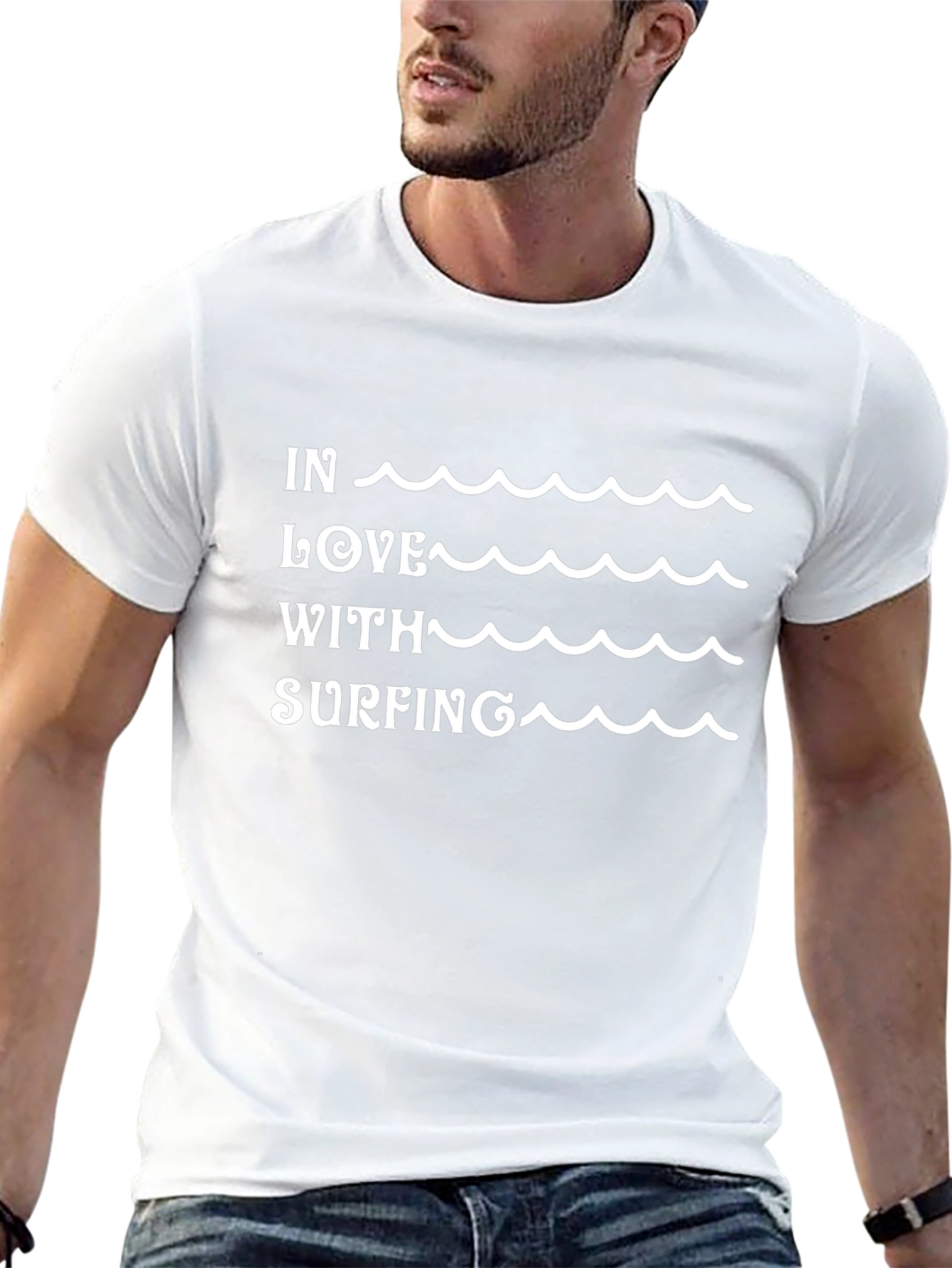 In Love With Surfing - Graphic T-Shirt